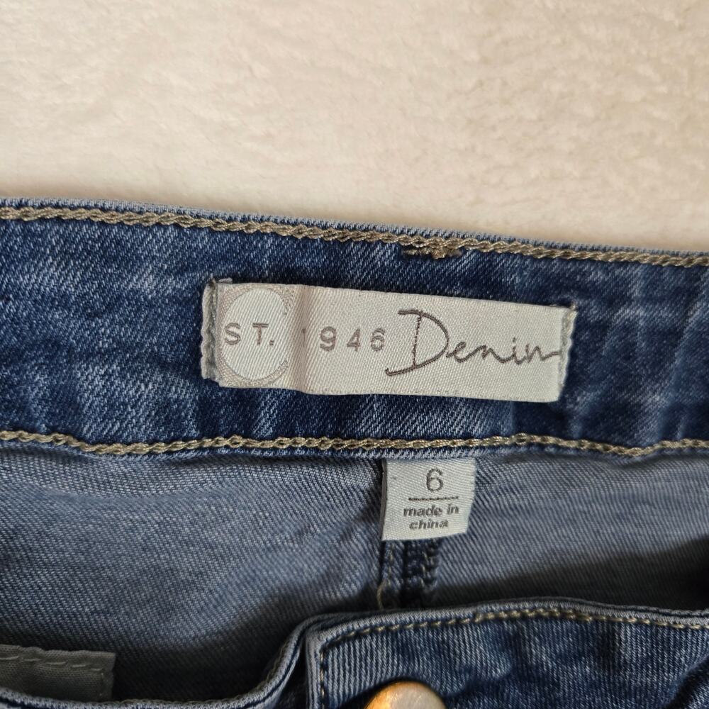 Est 1946 Denim Skirt Jeans Pencil Skirt Womens 6 Medium Wash 0742 - Picture 5 of 8